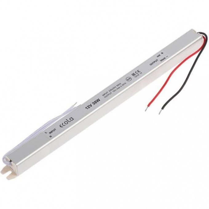 Блок питания ECOLA LED STRIP POWER SUPPLY 38W 220V-12V IP20 B2T038ESB