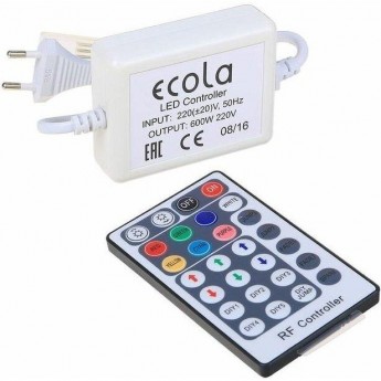 Контроллер ECOLA LED STRIP 220V RGB RF CONTROLLER RF1406KSB с радиопультом