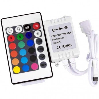 Контроллер ECOLA LED STRIP RGB IR CONTROLLER CRS072ESB с инфракрасным пультом управления