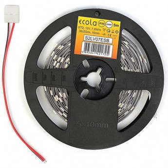 Однотонная светодиодная лента ECOLA LED STRIP PRO P2DD07ESB на катушке 5м