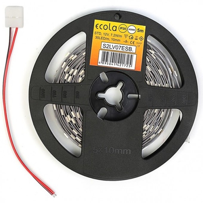 Однотонная светодиодная лента ECOLA LED STRIP PRO на катушке 5м P2DD14ESB