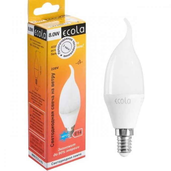 Светодиодная лампа ECOLA CANDLE LED C4YV80ELC