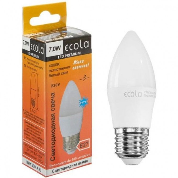 Светодиодная лампа ECOLA CANDLE LED PREMIUM C7MV10ELC