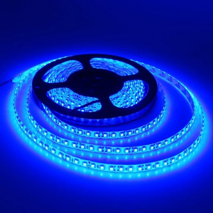 Светодиодная лента ECOLA LED strip STD 14.4W/m 12V IP20 10mm 60Led/m Blue синяя 5м. S2LB14ESB